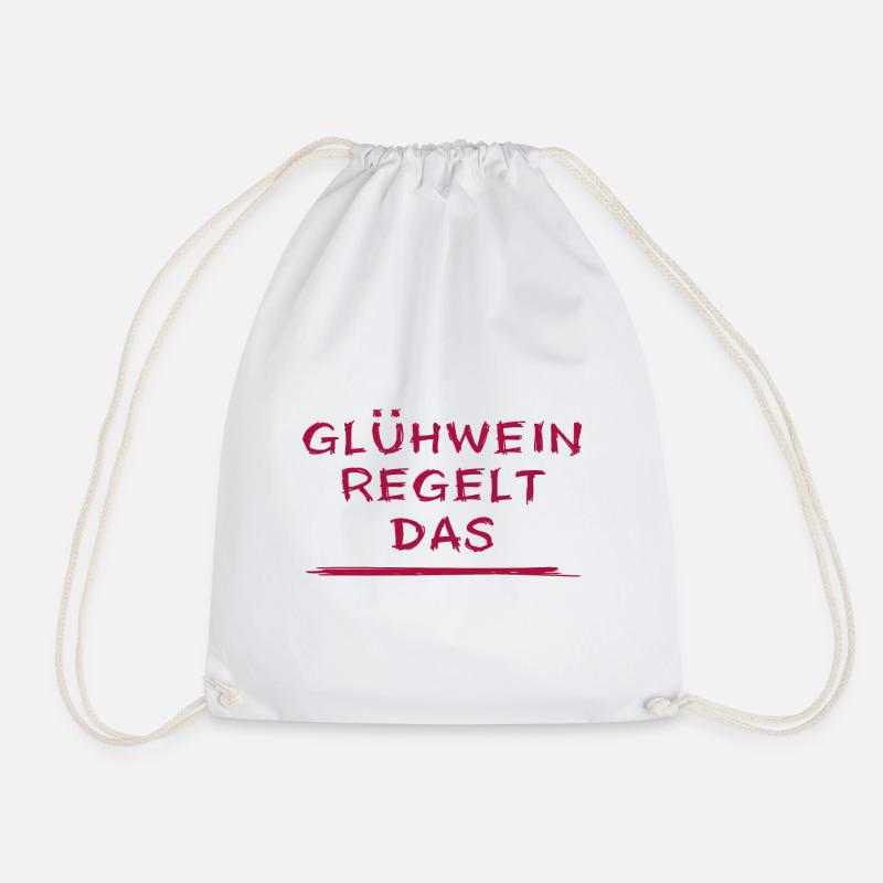 Winterschwimmen Glühwein Frostschutz Winter Eisbad - Turnbeutel - Weiß