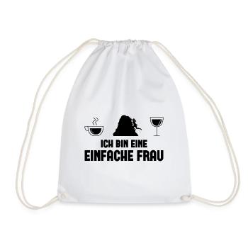 Ich bin ein Einfache Frau - (2) - Turnbeutel - Weiß - Vorne
