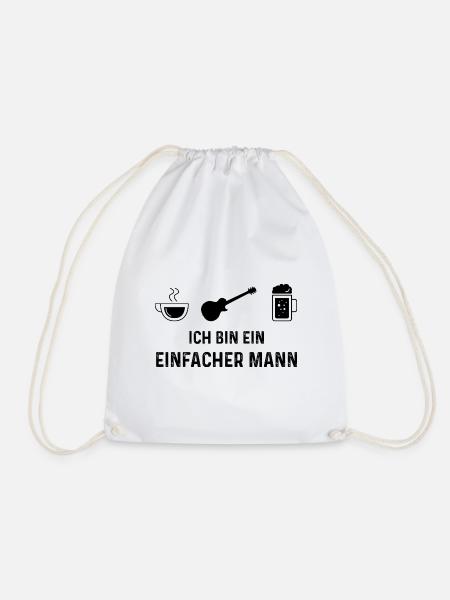 Ich bin ein Einfacher Mann - - Turnbeutel - Weiß