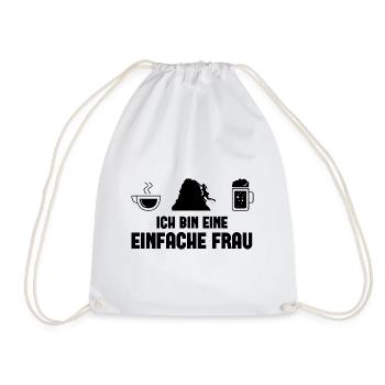 Ich bin ein Einfache Frau - - Turnbeutel - Weiß - Vorne