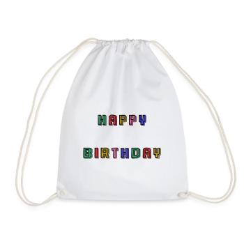 HAPPY BIRTHDAY - Sac de sport léger - blanc - Devant