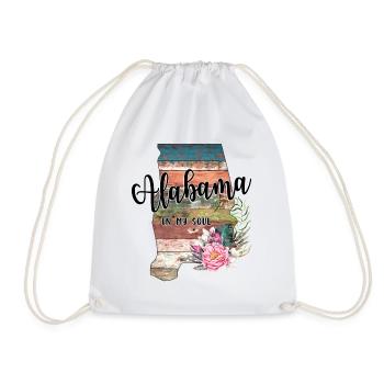Alabama in My Soul - Drawstring Bag - white - Front