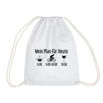 Mein Plan für Heute 1 - (2) - Turnbeutel - Weiß - Vorne