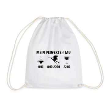 Mein Perfekt-Tag - (2) - Turnbeutel - Weiß - Vorne