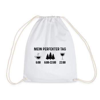 Mein Perfekt-Tag 3 - (2) - Turnbeutel - Weiß - Vorne