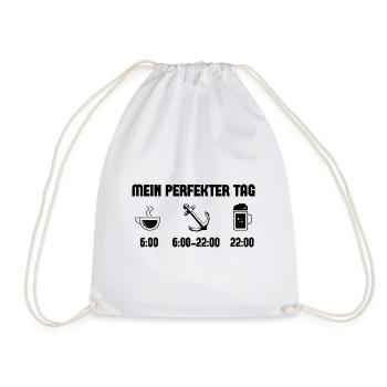 Mein Perfekt-Tag 1 - - Turnbeutel - Weiß - Vorne