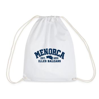 Menorca - Insel - Mittelmeer - Spanien - Balearen - Turnbeutel - Weiß - Vorne