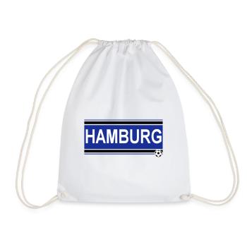 Hamburg , Tradition , Hamburg Fussball Fan (25) - Turnbeutel - Weiß - Vorne