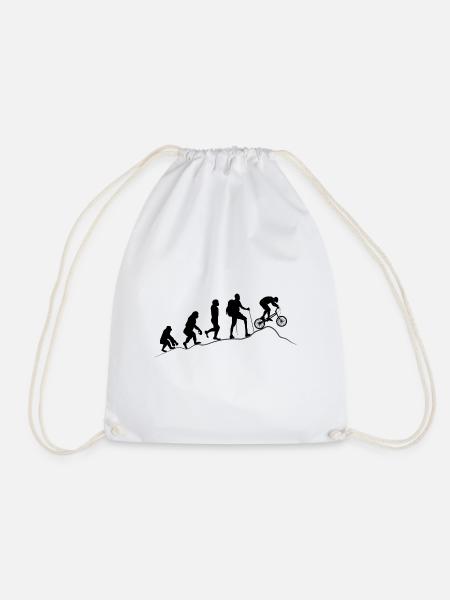 Mountainbike Evolution - - Turnbeutel - Weiß