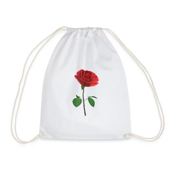 La rose 3D - Sac de sport léger - blanc - Devant