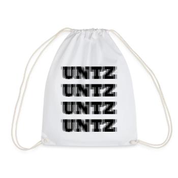 TECHNO - RAVE - RAVER - FUNKY - UNTZ - Turnbeutel - Weiß - Vorne