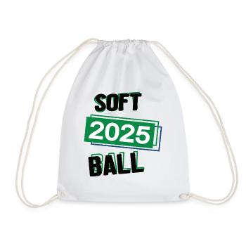 Softball Spieler Team Turnier Mannschaft in 2025 - Turnbeutel - Weiß - Vorne