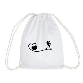 coeur et vagabondage - - Sac de sport léger - blanc - Devant
