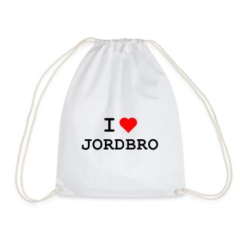 Ich liebe Jordbro - J’aime Jordbro - Sac de sport léger - blanc - Devant