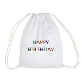 HAPPY BIRTHDAY - Sac de sport léger - blanc - Devant