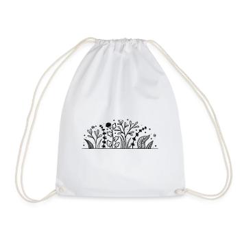 Plant - Drawstring Bag - white - Front