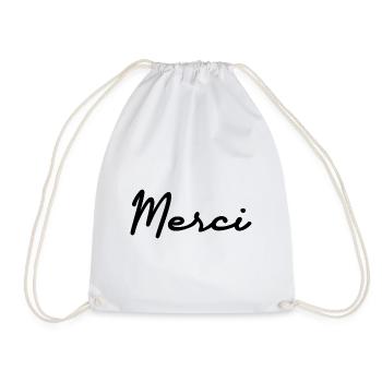 MERCI. MAÎTRESSE. MAÎTRE. MERCI MAÎTRESSE - Sac de sport léger - blanc - Devant