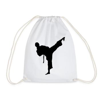 taekwondo_10 - Drawstring Bag - white - Front