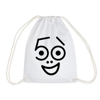 50 years old and still fresh! - Drawstring Bag - white - Front