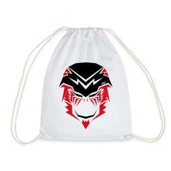 The Monkey King Fighter - Drawstring Bag - white - Front