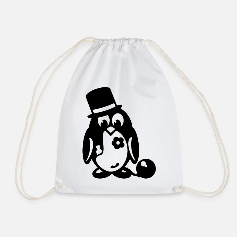 pinguin junggesellenabschied - Turnbeutel - Weiß