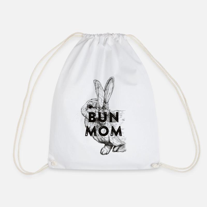 Bun Mom - Turnbeutel - Weiß