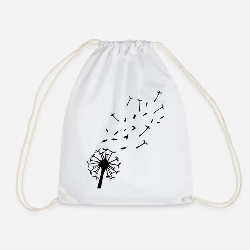 Dandelion - Drawstring Bag - white