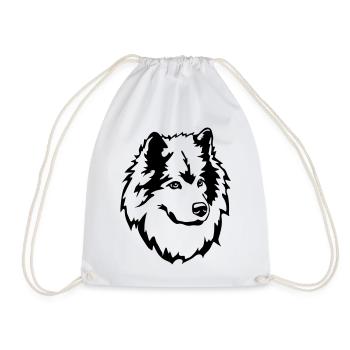 Eurasian head - Drawstring Bag - white - Front