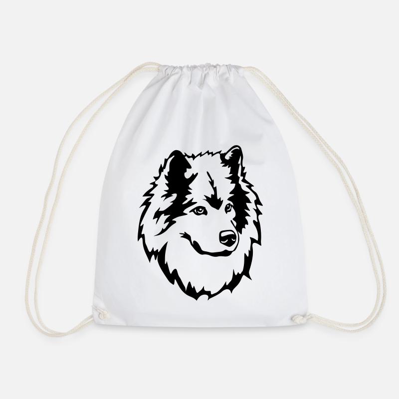 Eurasier Kopf - Turnbeutel - Weiß