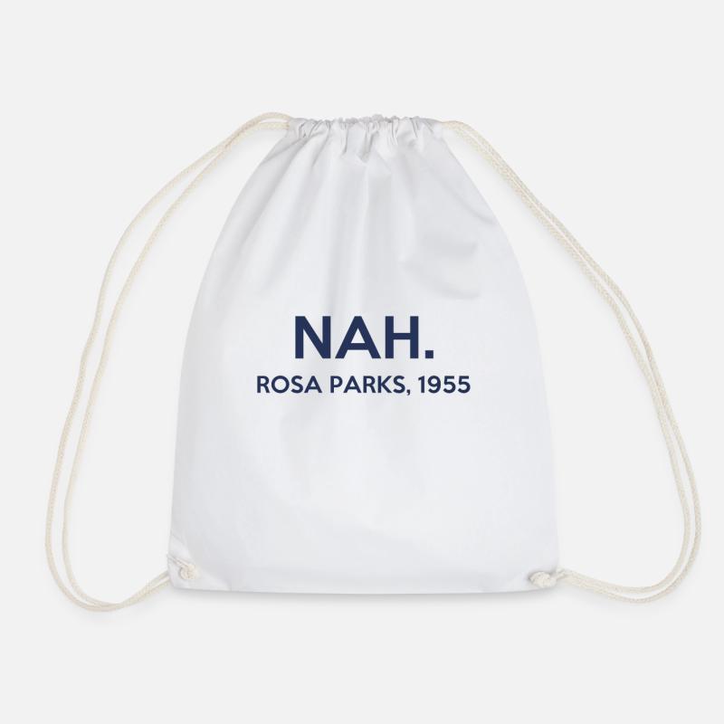 Nah - Rosa Parks - 1955 - Turnbeutel - Weiß