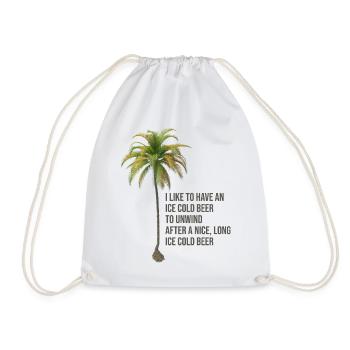 Citation de palmier - Sac de sport léger - blanc - Devant