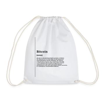 Neon Scooter Rider with Flashes Street Art - Drawstring Bag - white - Front
