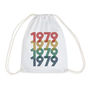 1979, Vintage 45e anniversaire hommes femmes 45 ans - Sac de sport léger - blanc - Devant