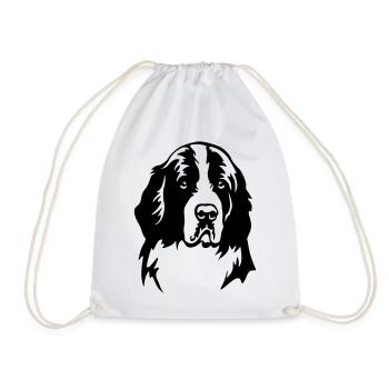 Landseer Kopf - Sac de sport léger - blanc - Devant
