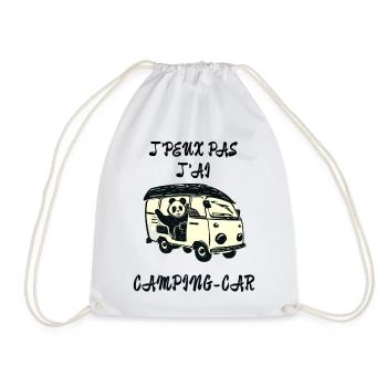 J'peux pas j'ai Camping-car - Sac de sport léger - blanc - Devant