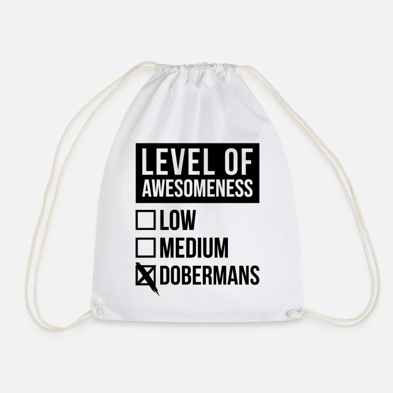 Dobermann Dobermann Dobermann - Turnbeutel - Weiß