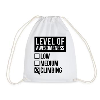 Climbing - Drawstring Bag - white - Front