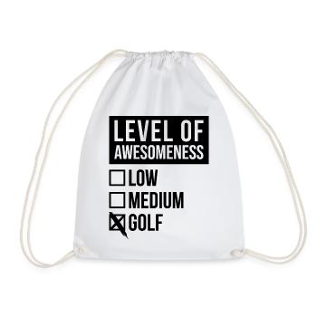 Golf - Turnbeutel - Weiß - Vorne