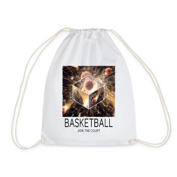 Basketball Feuer Basketballer Fan Dunking Sport - Turnbeutel - Weiß - Vorne