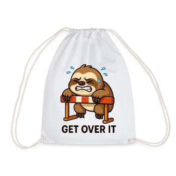 Sloth Hurdler dit de le surmonter - Sac de sport léger - blanc - Devant