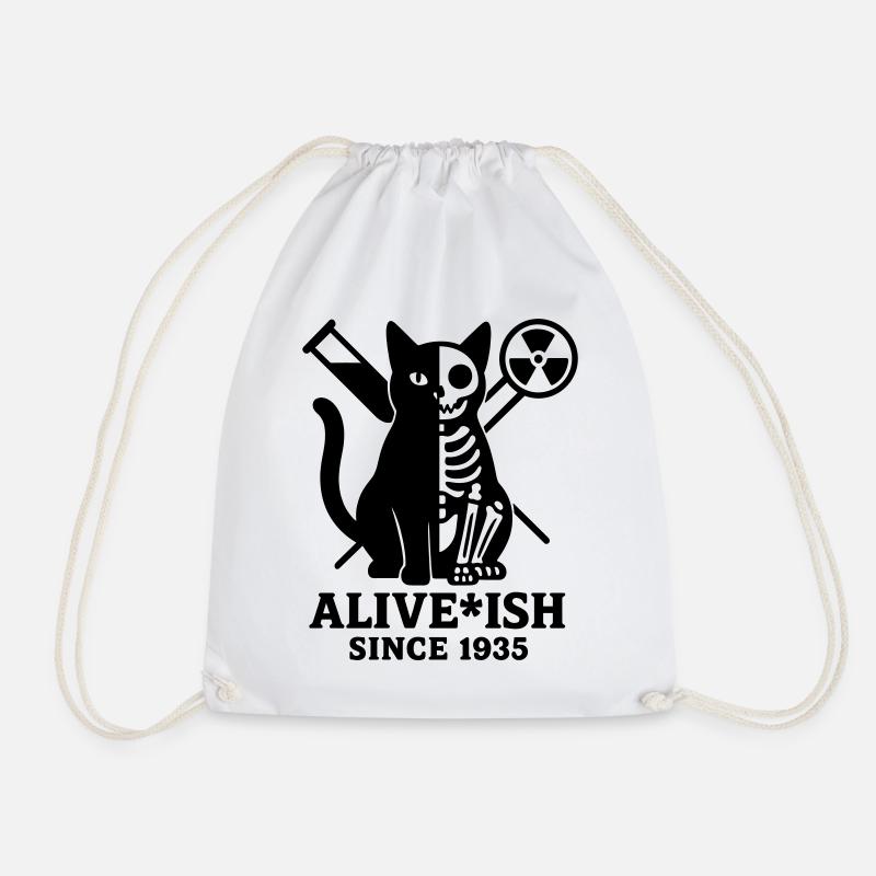 Le chat de Schrödinger - Sac de sport léger - blanc
