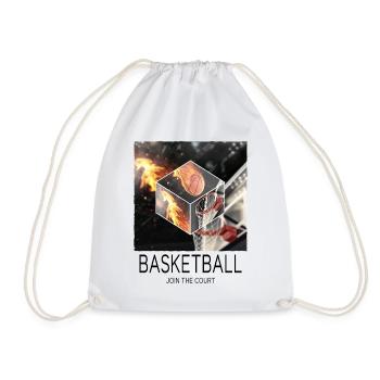 Basketball Feu Joueur de basket-ball Fan Dunking Sport - Sac de sport léger - blanc - Devant