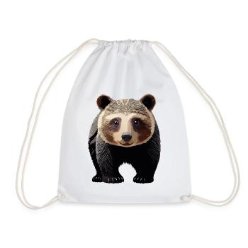 Young bear - Drawstring Bag - white - Front