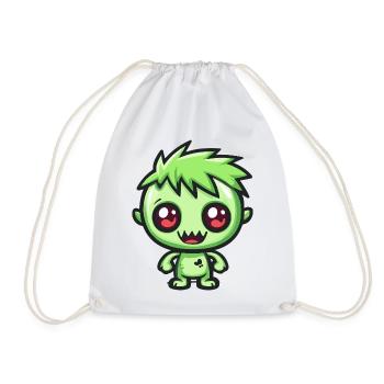 Zombie Halloween Bande dessinée effrayante - Sac de sport léger - blanc - Devant