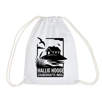 Hallig Hooge nordsee urlaub moin nordisch SH Sylt  - Turnbeutel - Weiß - Vorne
