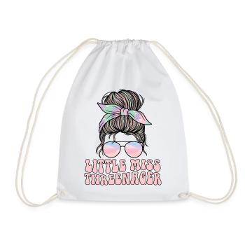 Threenager 3e anniversaire 3 ans Filles - Sac de sport léger - blanc - Devant