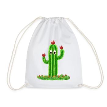 Cactus aux yeux - Sac de sport léger - blanc - Devant