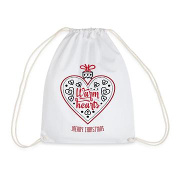 Cœur de Noël Joyeux Noël - Sac de sport léger - blanc - Devant