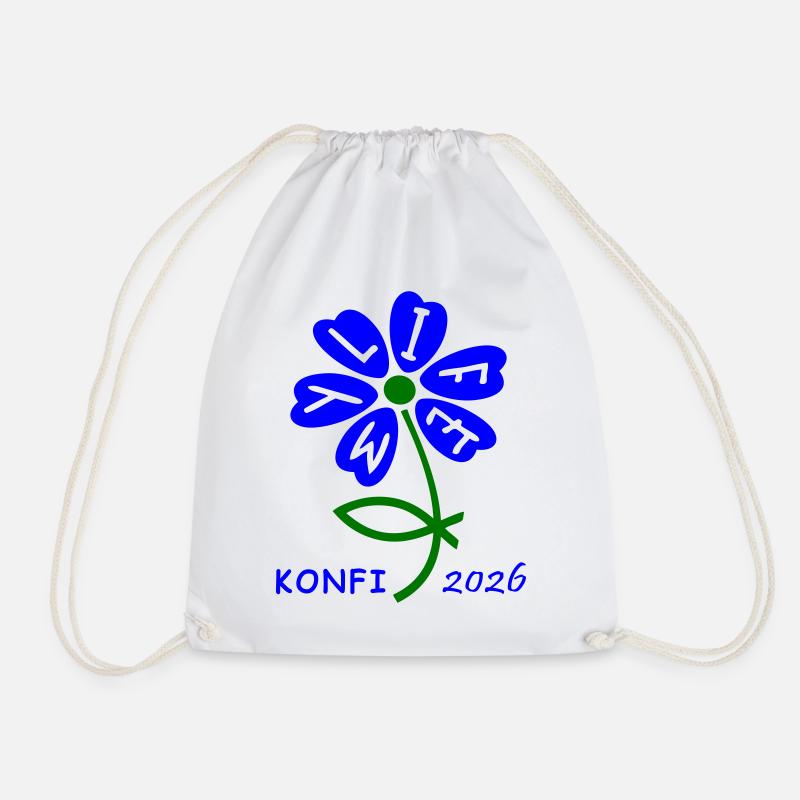 Konfirmation 2026 - Turnbeutel - Weiß