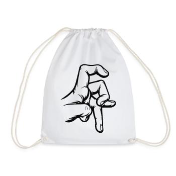 Six Seven Trend - Drawstring Bag - white - Front